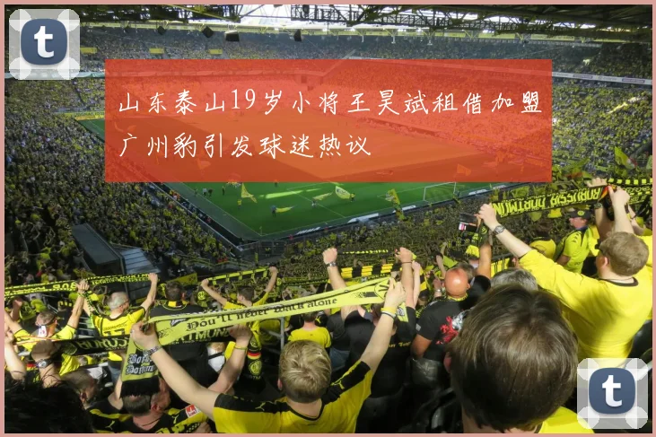 山东泰山19岁小将王昊斌租借加盟广州豹引发球迷热议
